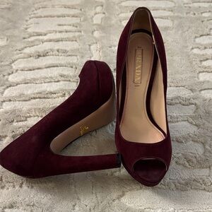 Prada Women's Deep Burgundy Heels